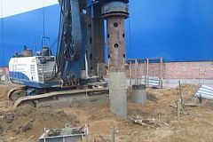 Буронабивные сваи в обсадной трубе в Ульяновске